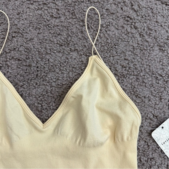 Free People Ribbed V Neck Brami Size XS/S - Picture 8 of 8